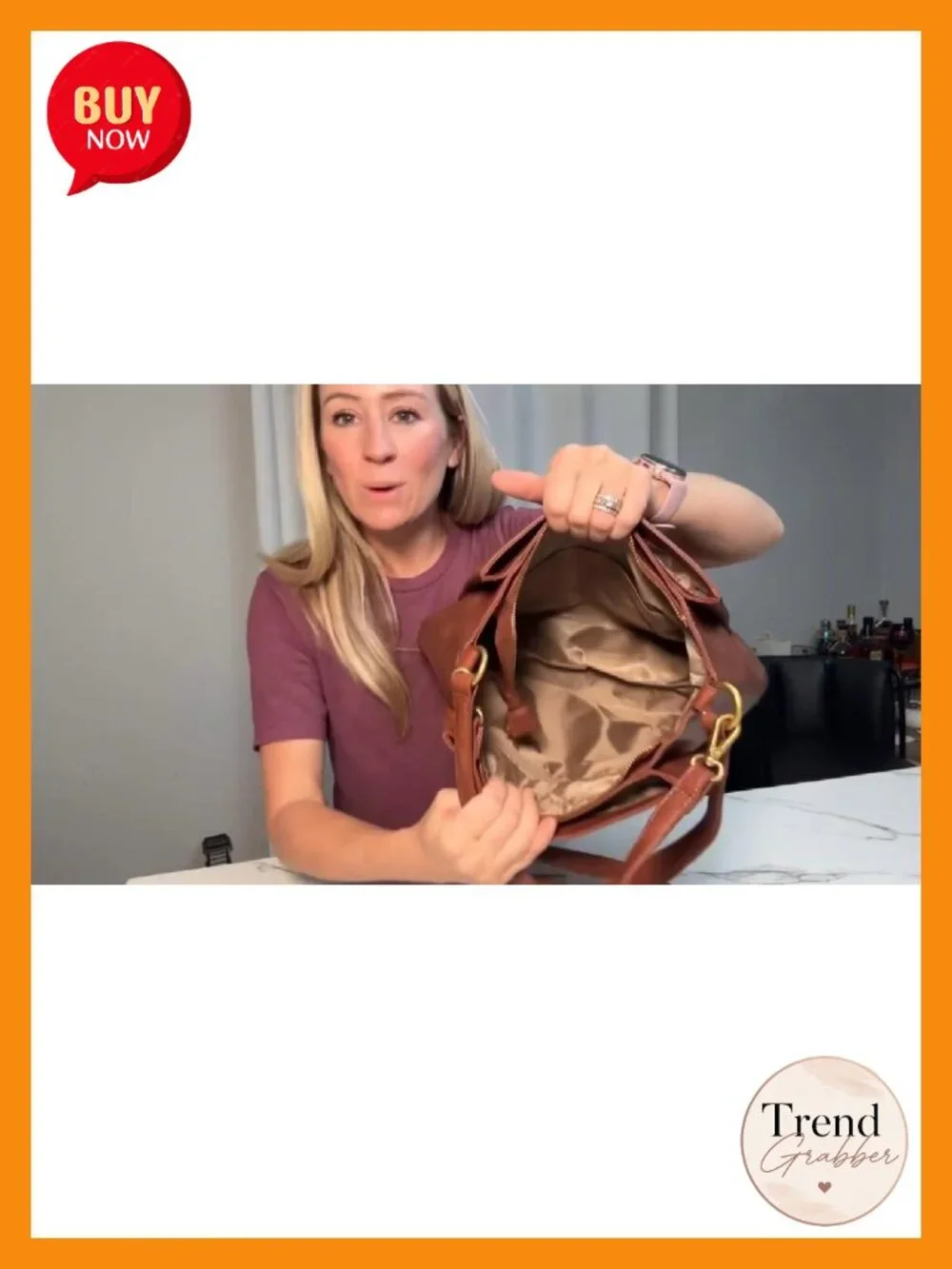 Hobo Bag with Three Compartments Waterproof Vegan Leather Shoulder Handbag Work